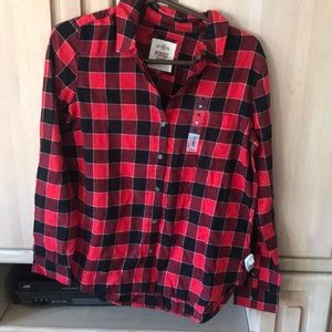 Plaid button up shirt
